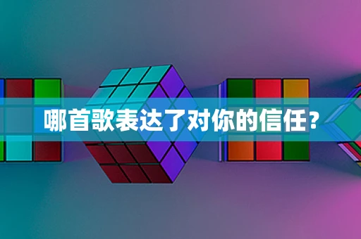 哪首歌表达了对你的信任？