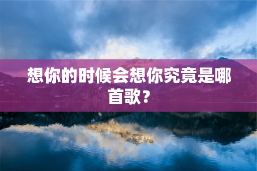 想你的时候会想你究竟是哪首歌？