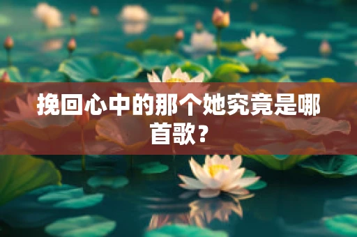 挽回心中的那个她究竟是哪首歌？